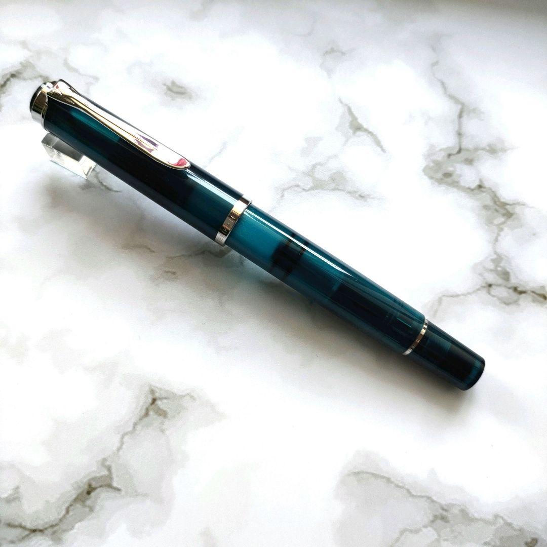 ぺリカン万年筆クラシックM205　アクアマリン　EF【2016年特別生産品】