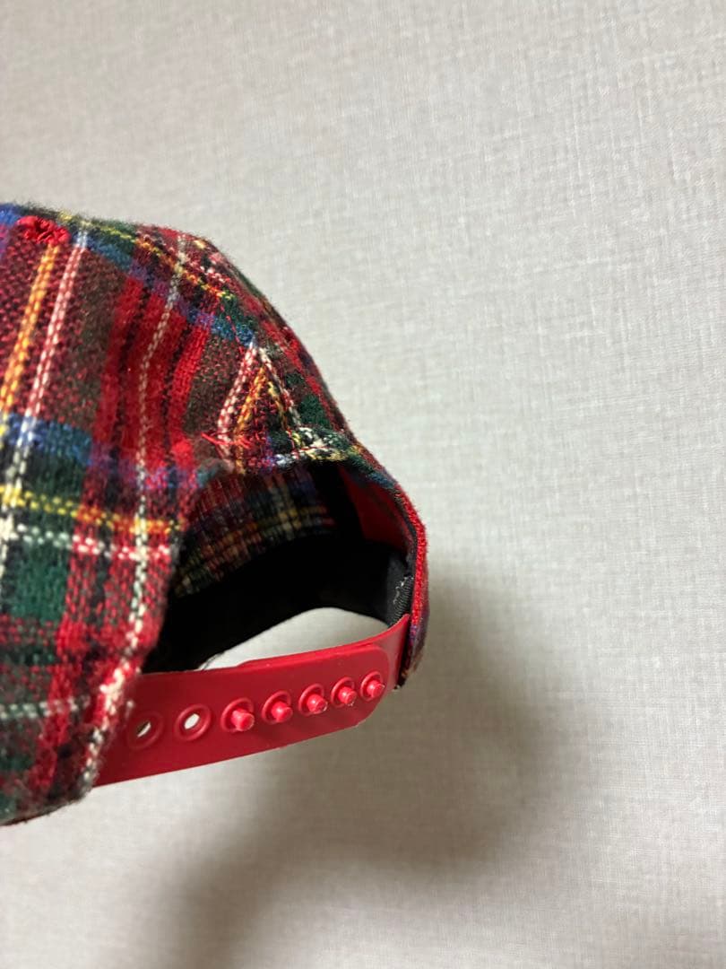 Old stussy ヴィンテージ キャップ チェック　ステューシー 帽子