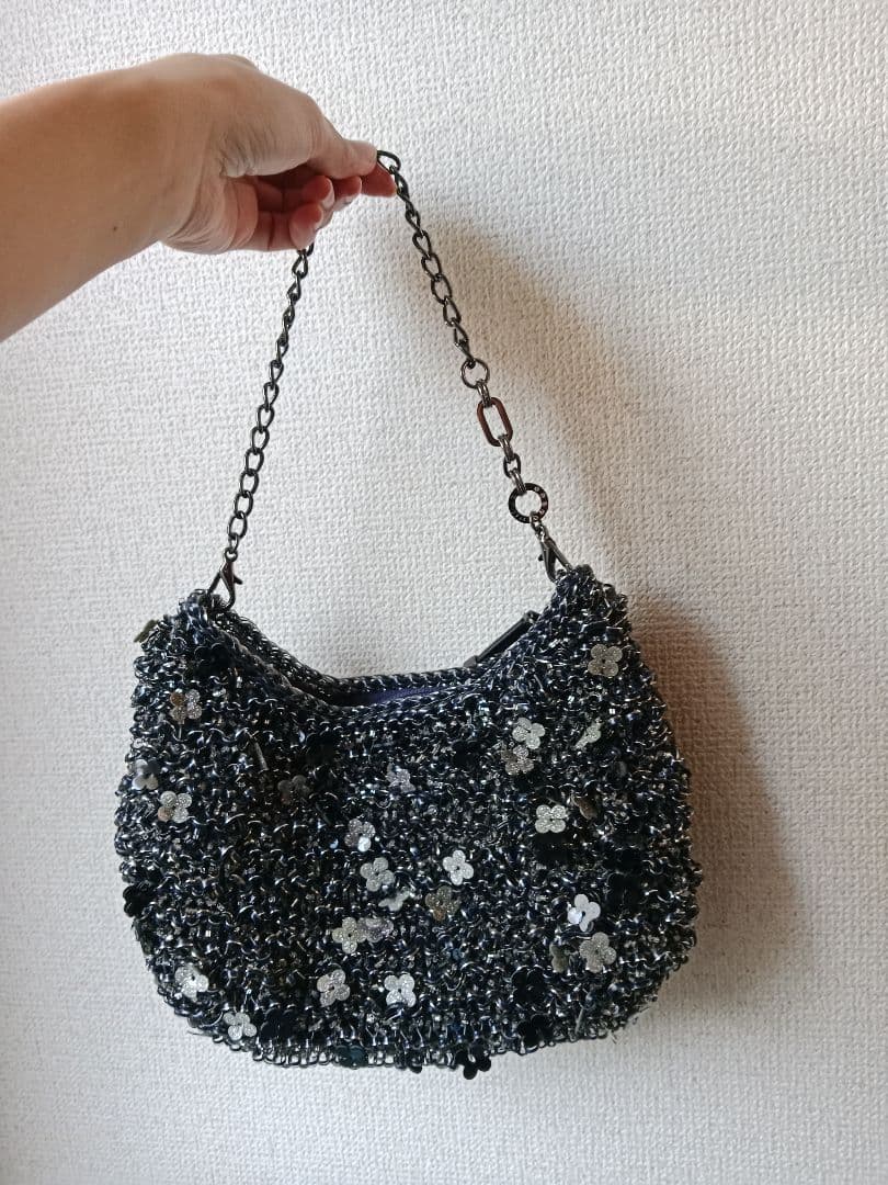 【美品 稀少】アンテプリマ ハンドバッグ フィオリトゥーラ ブラック