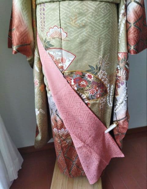 ころ様　419.普通〜ゆったり振袖7点セット 　正絹フルセット成人式　やまと