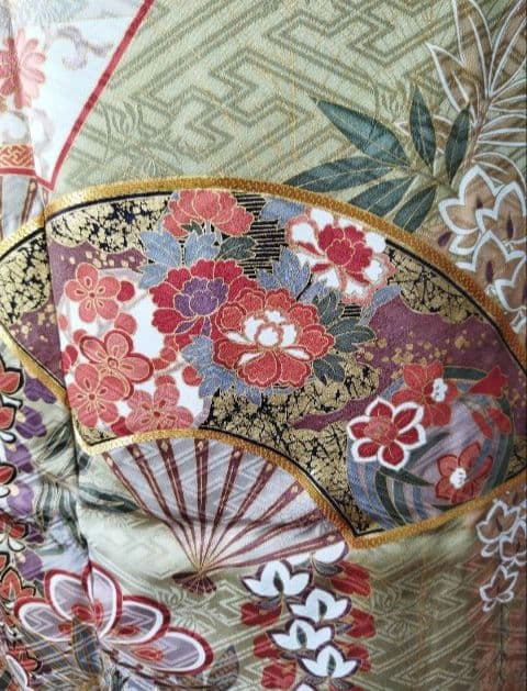 ころ様　419.普通〜ゆったり振袖7点セット 　正絹フルセット成人式　やまと