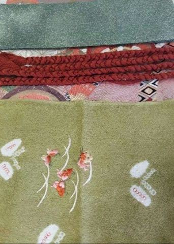 ころ様　419.普通〜ゆったり振袖7点セット 　正絹フルセット成人式　やまと