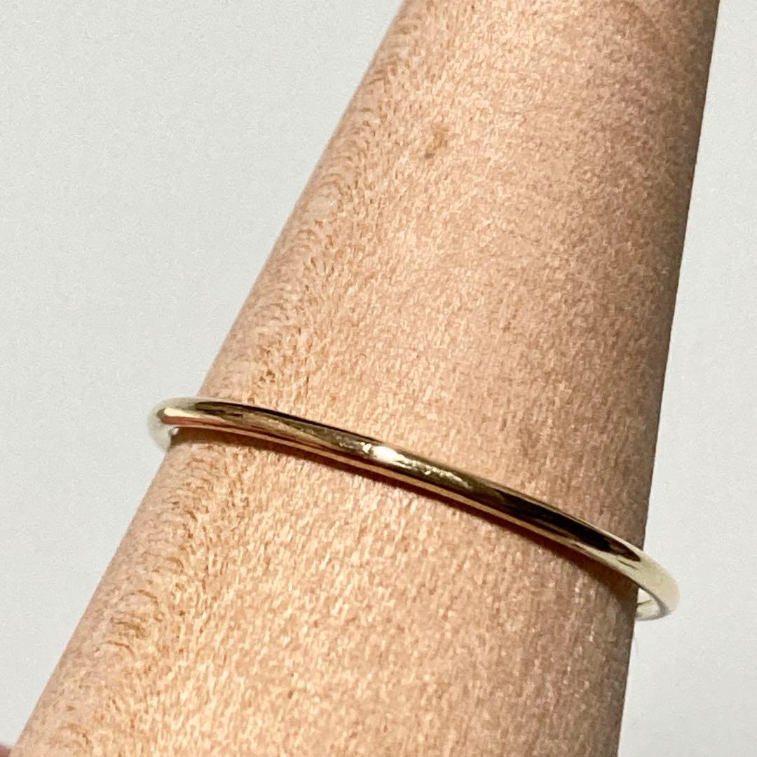 【grâce grace】K10 スキニーリング 11号｜華奢 重ね付け◎ 上品