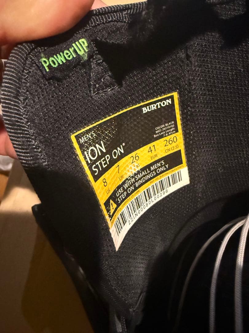 ION SO ブラック スノーボードブーツステップオンセット