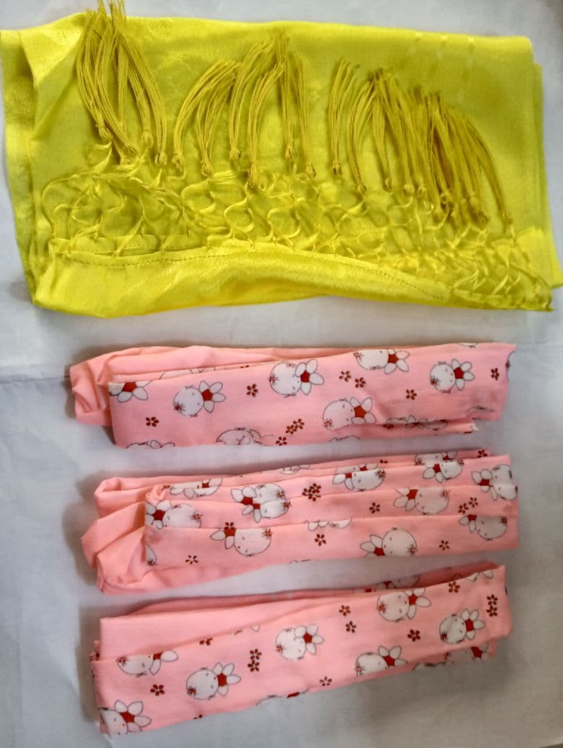 七五三 着物 青 赤 花柄　フルセット