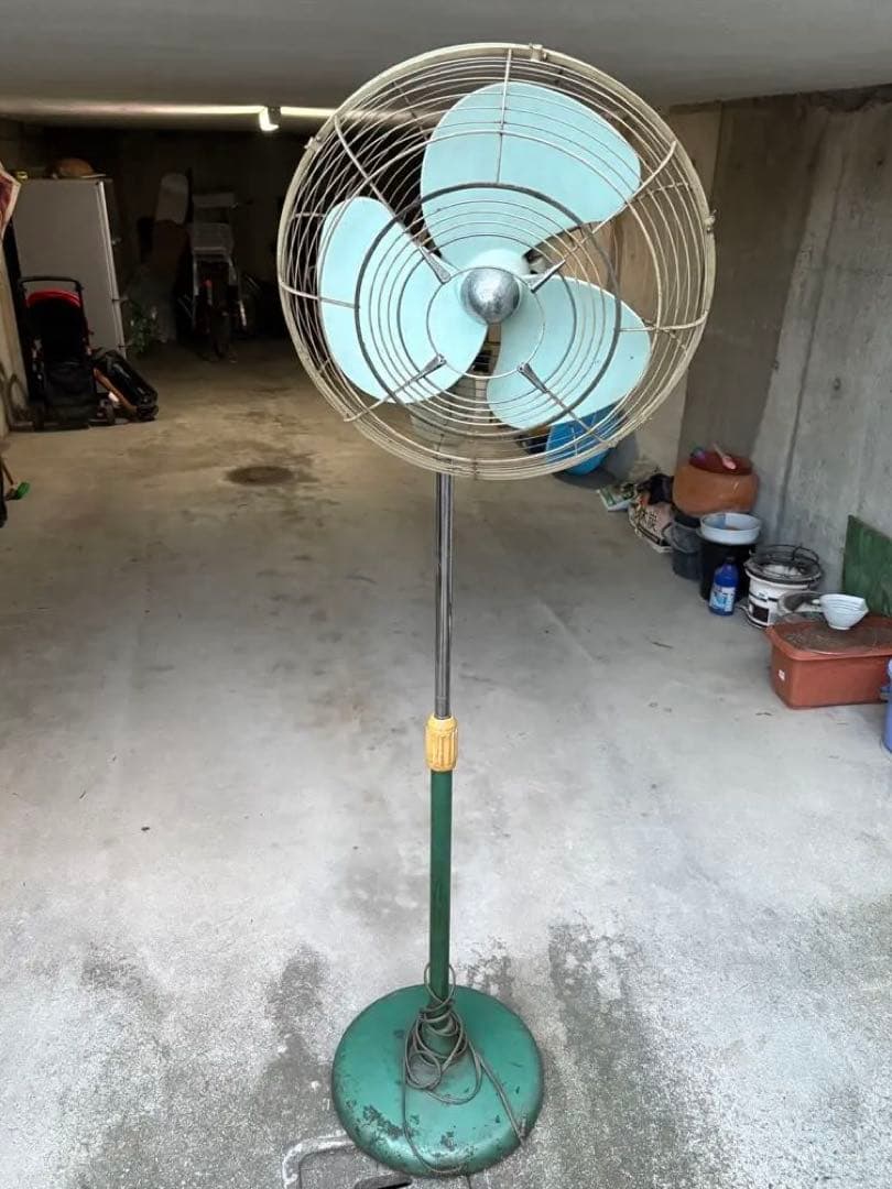 昭和レトロ　三菱　ヴィンテージ　大型扇風機　アンティーク