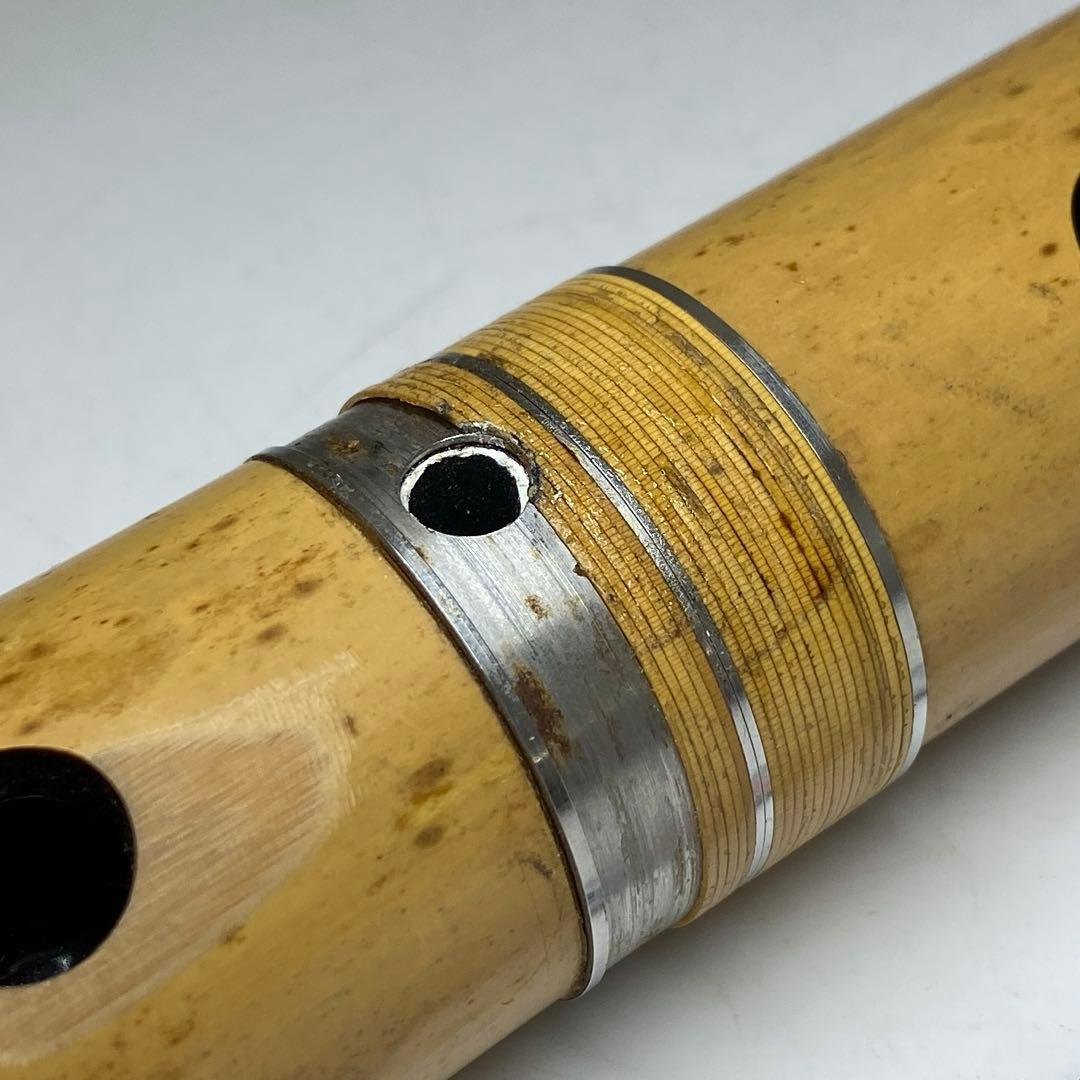 鳳舟　銀三線尺八　65cm 東7-1026①