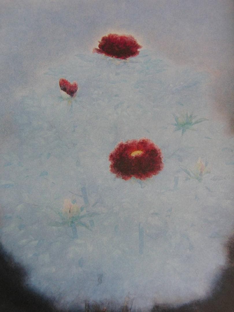 浜田観、【清晨】、希少な額装用画集より、新品額装付、状態良好