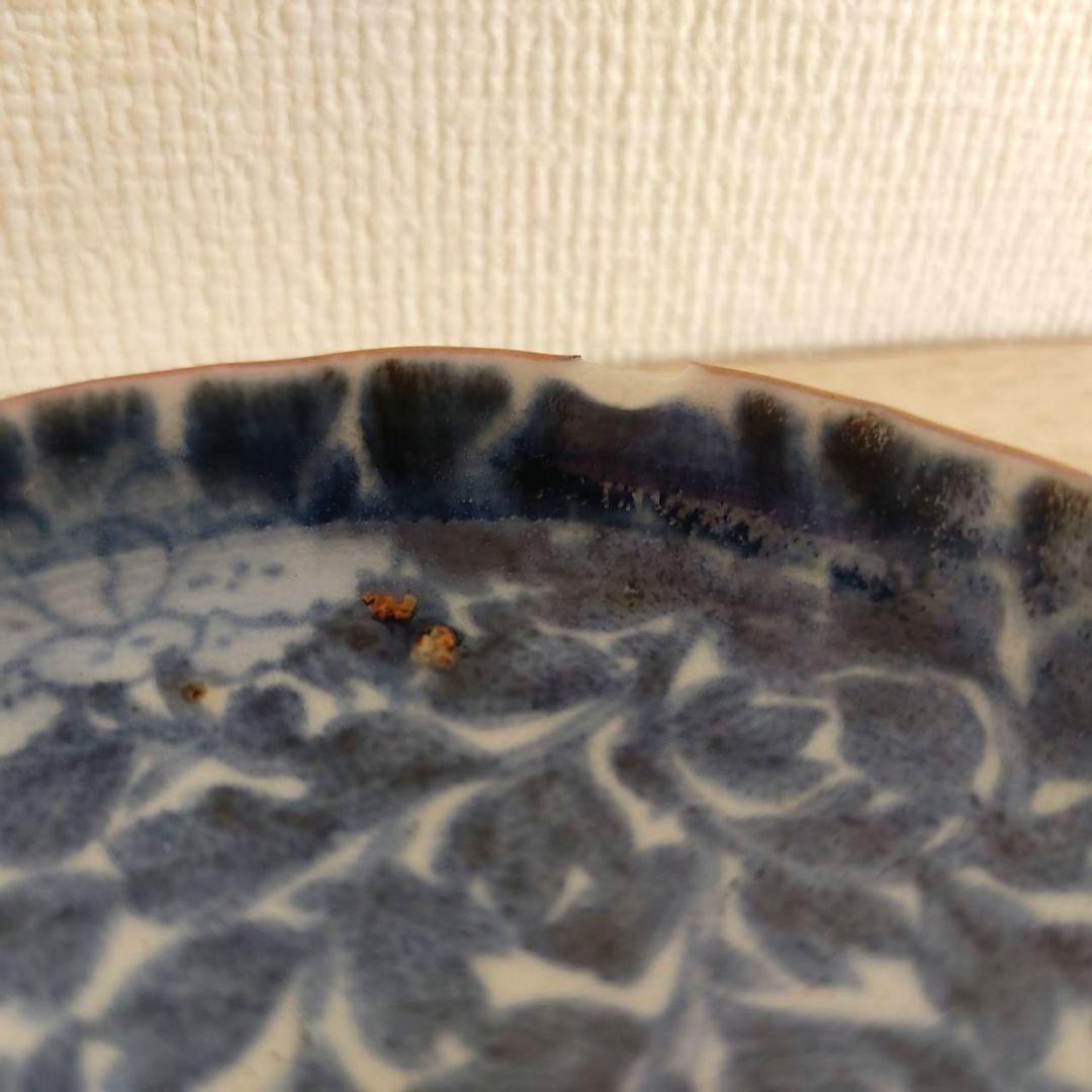 お値下げしました、2枚組　古伊万里　全面牡丹唐草文　小皿