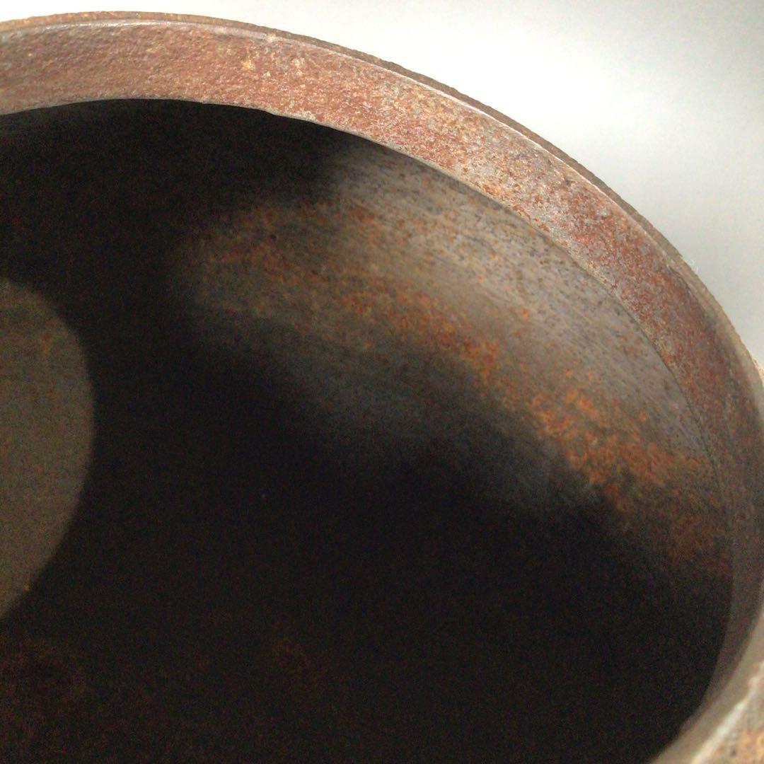 Ｒ７６２　茶釜　『釜師　佐藤浄清造』『海老紋』『丸釜』　共箱　茶道具