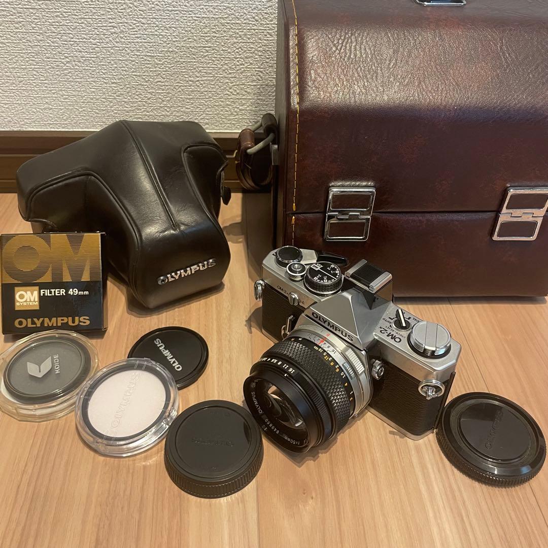 【動作品】 ケース付 Olympus OM-2 N 50mm f1.4
