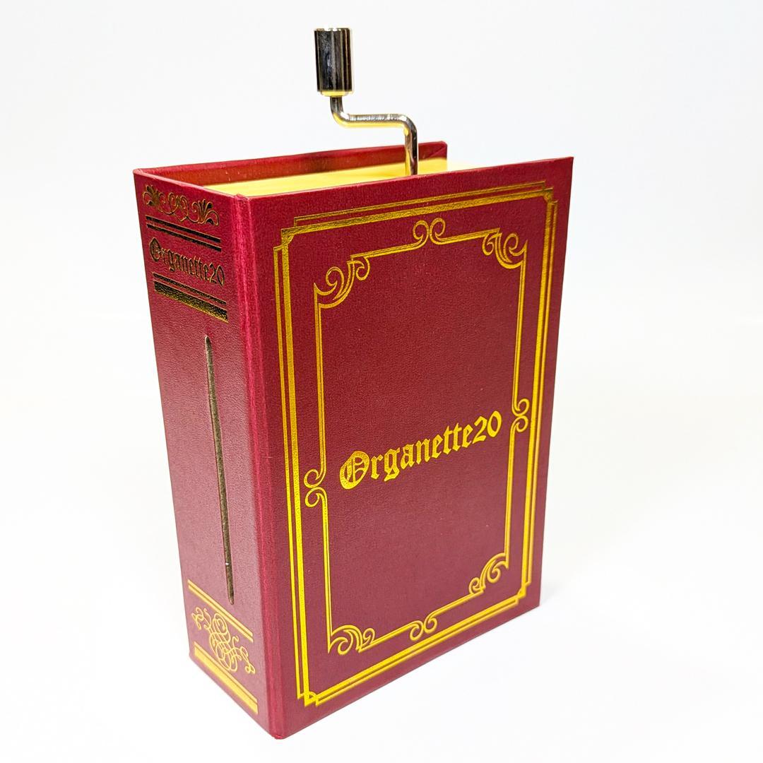 【処分品】手回し式20弁オルゴール2台＋演奏カード13曲付