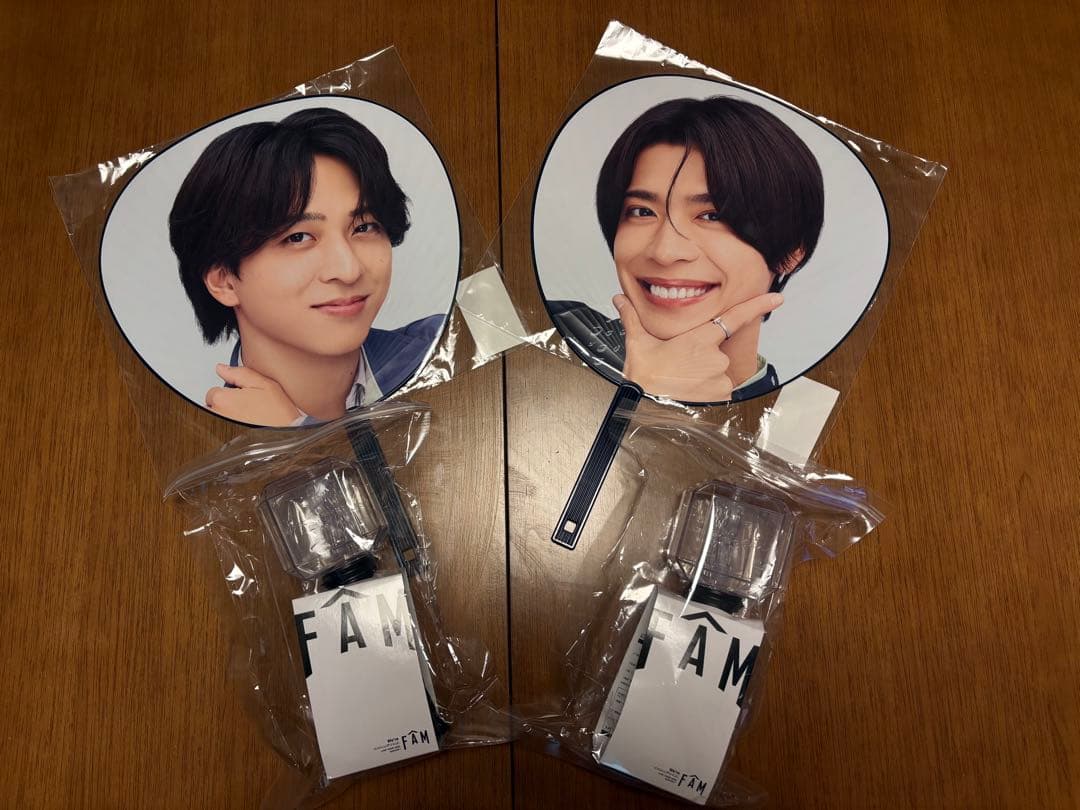timelesz FAM 大判うちわ(松島聡・寺西拓人)＋ペンライト2個