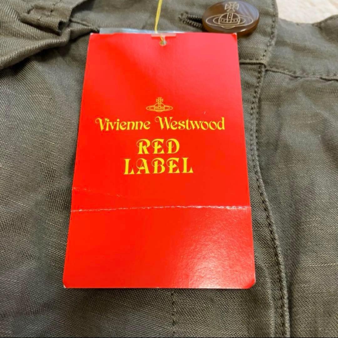 【新品】 ヴィヴィアンウエストウッド リネン混 サルエルパンツ オーブ釦 2 緑