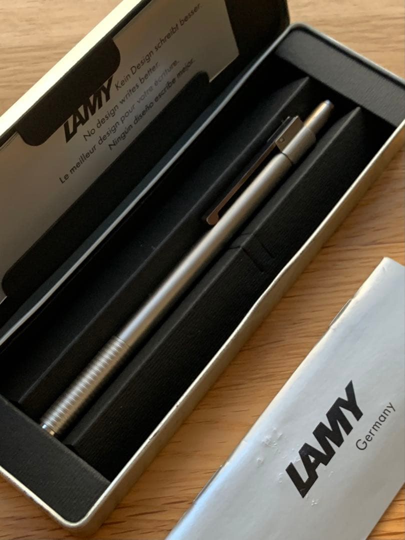 LAMY unic titanium coated ボールペン　箱付き　完品