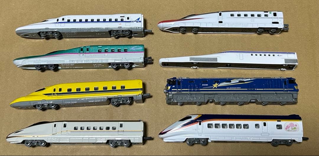 ロングトミカ 新幹線など 鉄道系８種セット