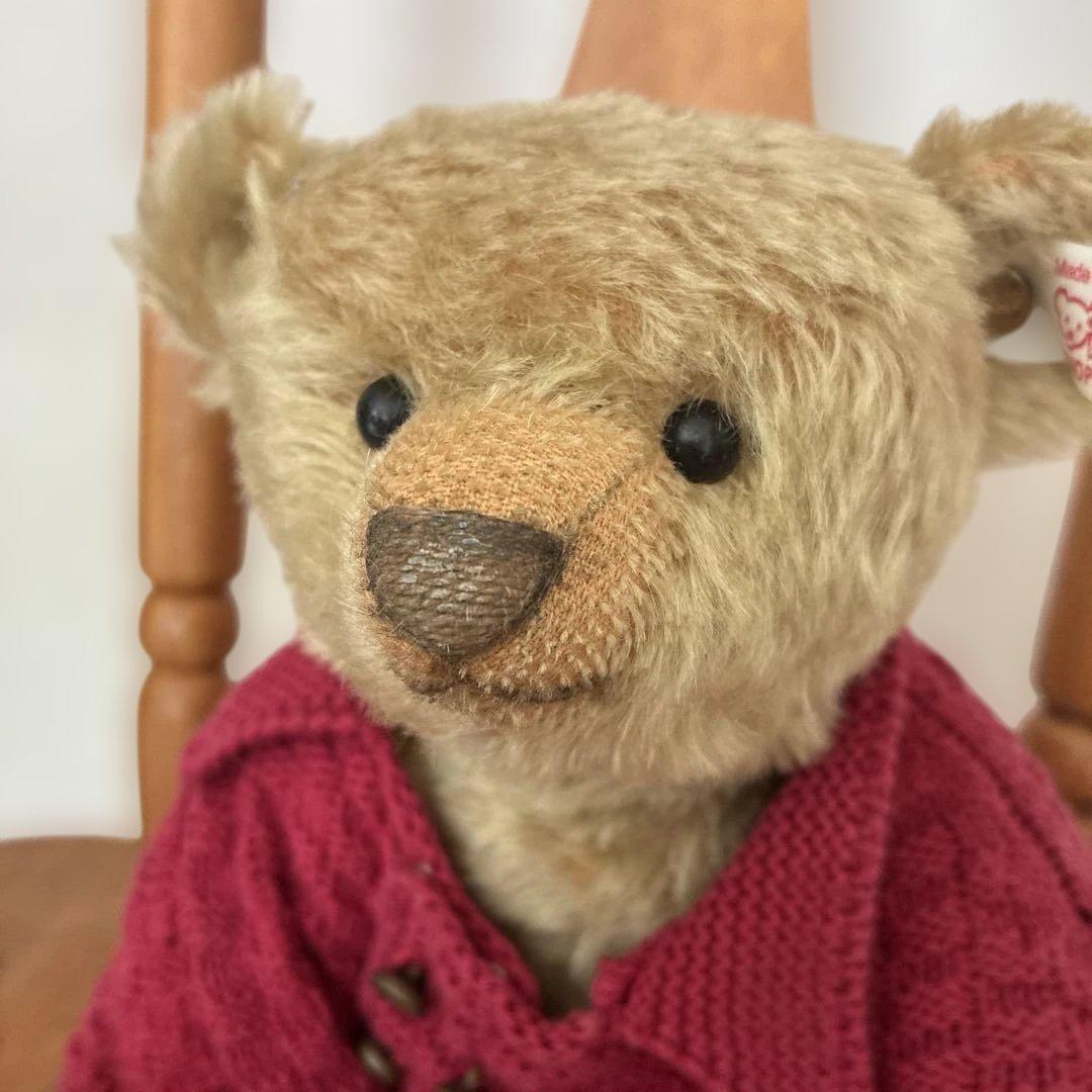 シュタイフ　テディベア　ストラトフォード　限定 30cm 赤セーター