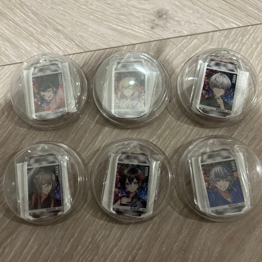 ど*り様 白猫プロジェクトアクリルキーホルダー ６個フルコンプセットウーロン茶当