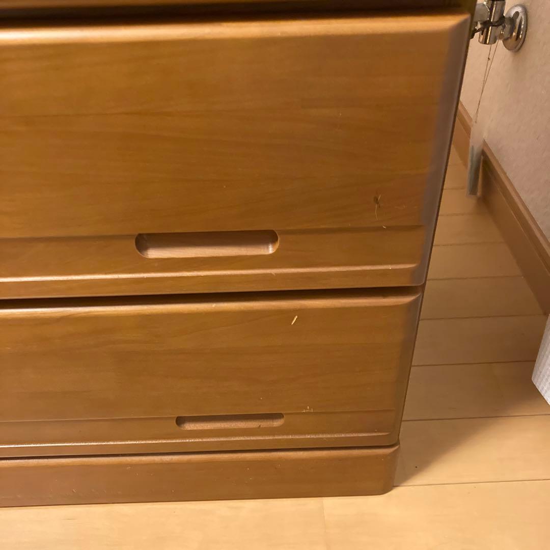 最終値下げ　木製 収納チェスト 6引き出し 約102センチ