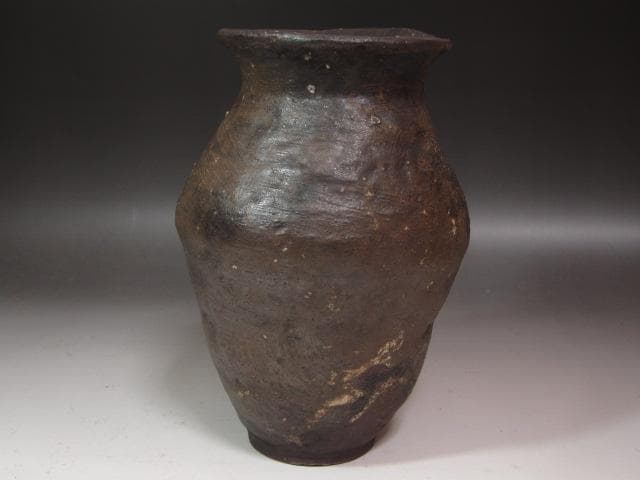 ★　古常滑花入　時代を感じる一品です★x419