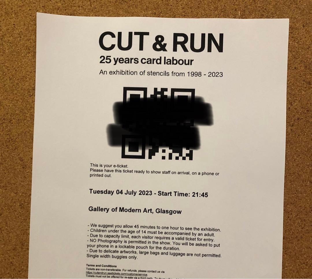 バンクシー 「FLUFF OBTAINED AT CutAndRun」 COA付