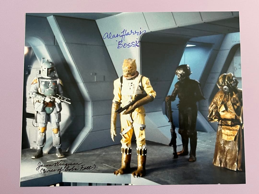スターウォーズ　直筆サイン　２名　ボバ・フェット　ボスク
