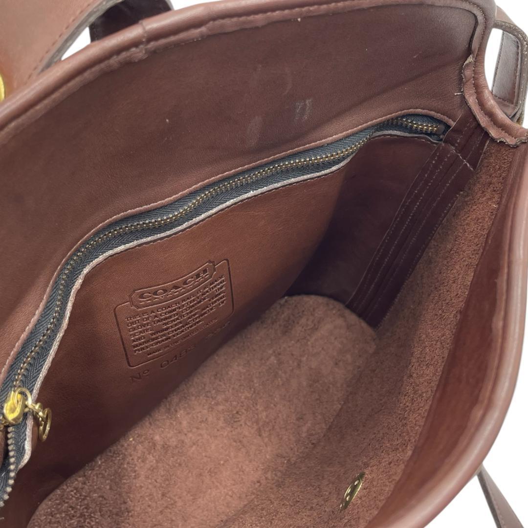 COACH/オールドコーチ レザー ショルダーバッグ ドイツホック 斜め掛け
