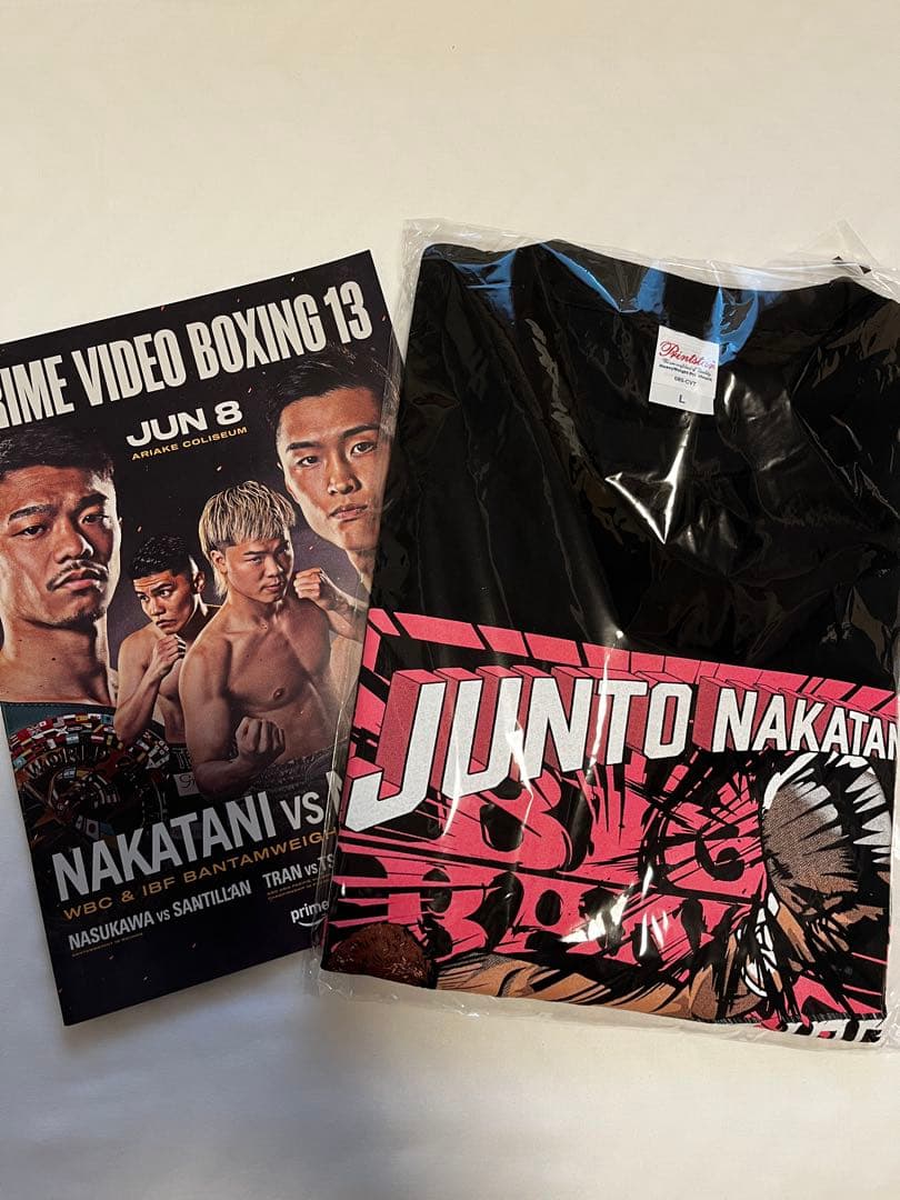 中谷潤人　６／８　統一戦　応援Tシャツ Lサイズ　新品