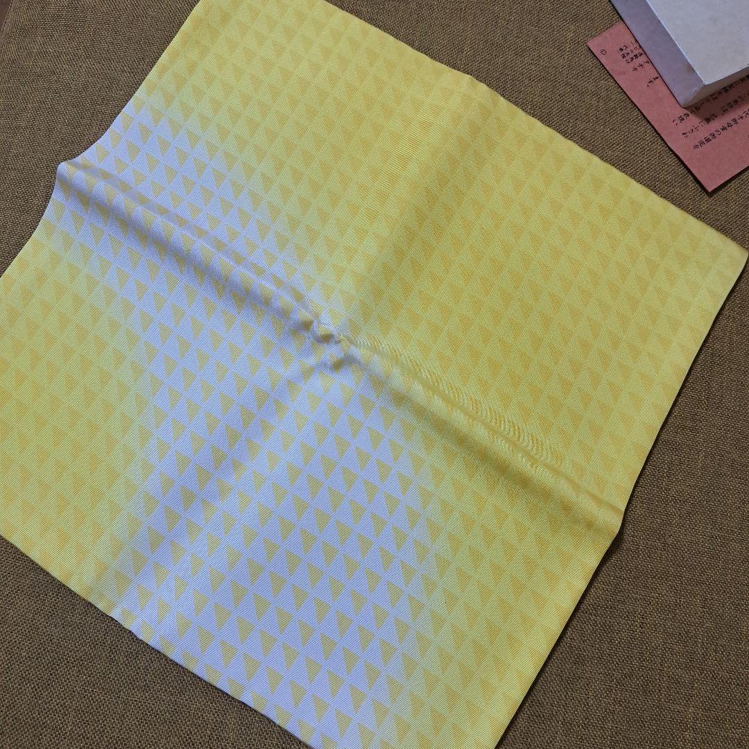 希少✨セール 茶道 裏千家 帛紗 正絹 巳年デザイン黄色 ヴィンテージ物