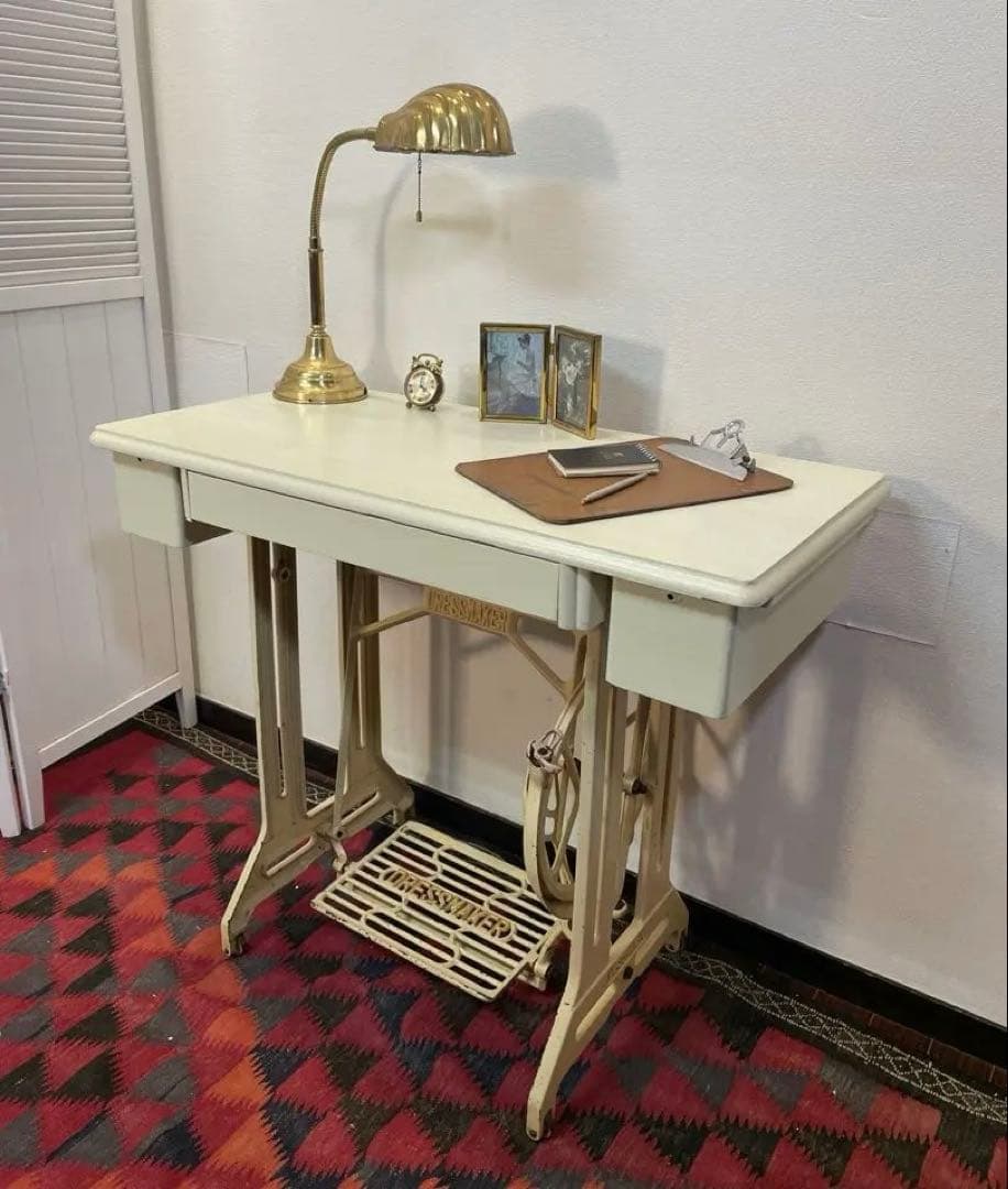 DRESSMAKER 足踏みミシン リメイク デスク テーブル アンティーク