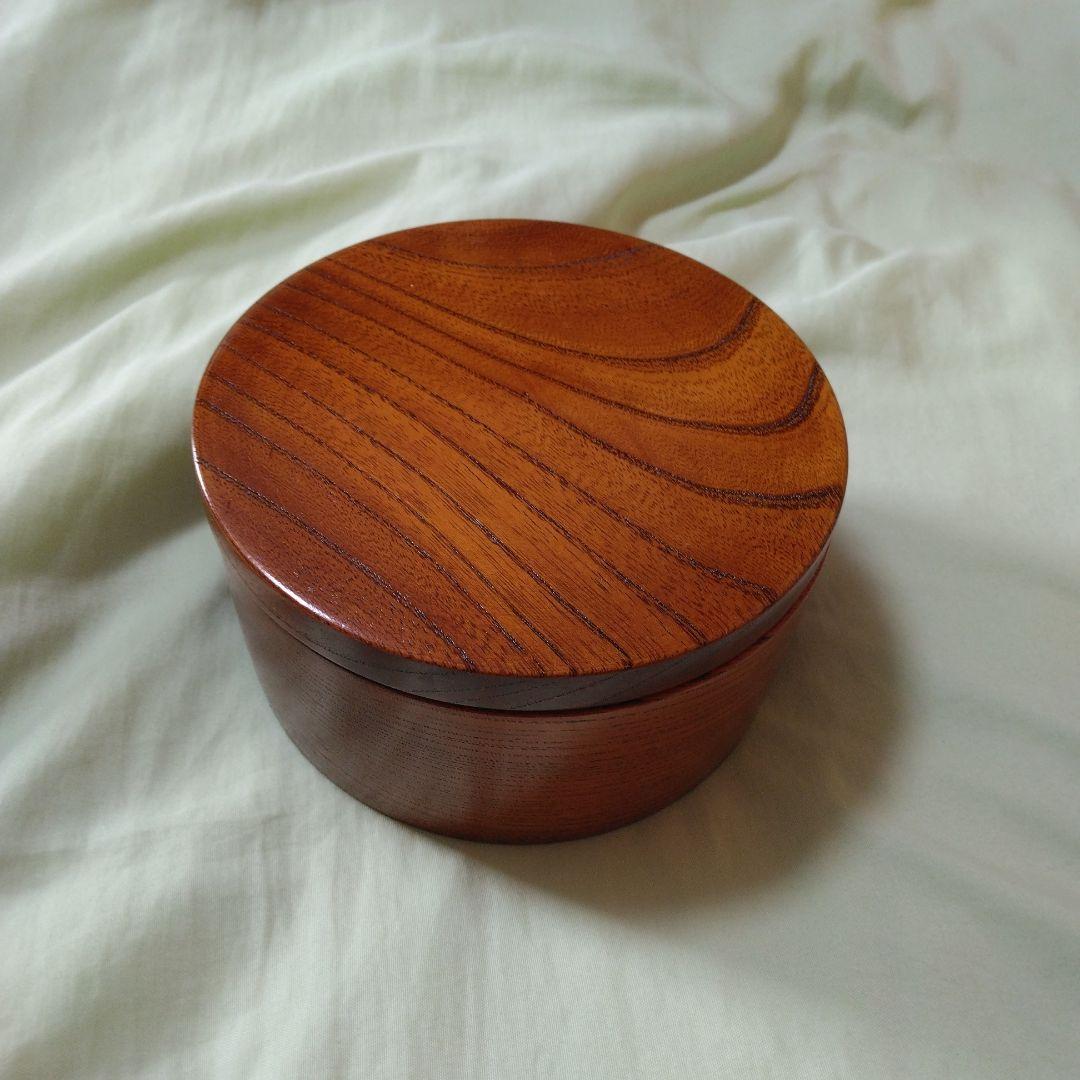 小田原漆器　欅（けやき）くりぬき小型茶櫃　5個セット