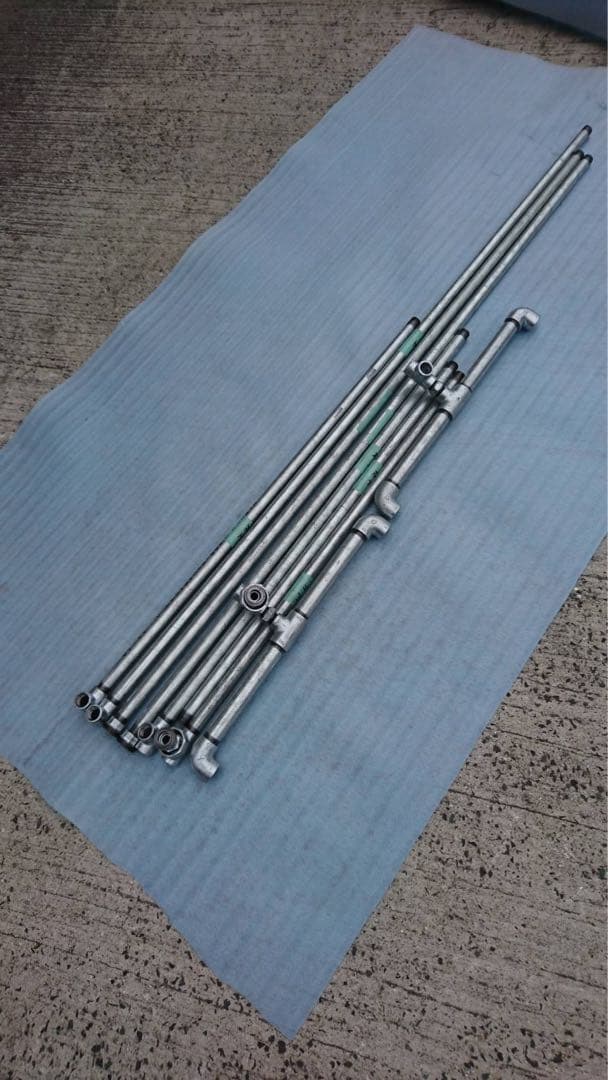 二段ガス管ハンガーラック　Silkthread999