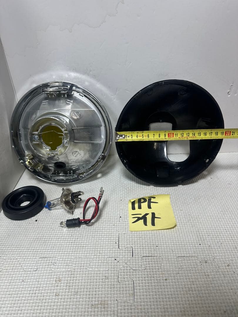 当時物IPF凹みレンズ付きヘッドライトASSY/イエローレンズシビエCIBIE