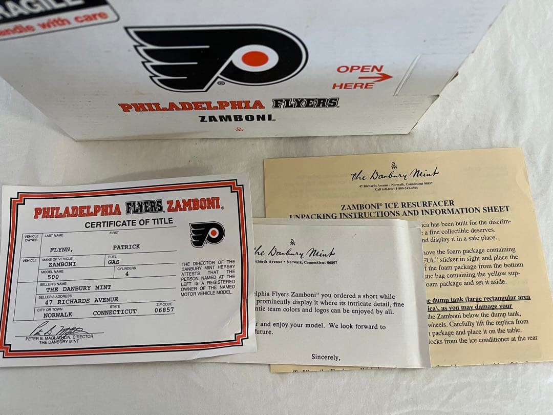 【希少】ダンバリーミント　1/24 Philadelphia Flyers