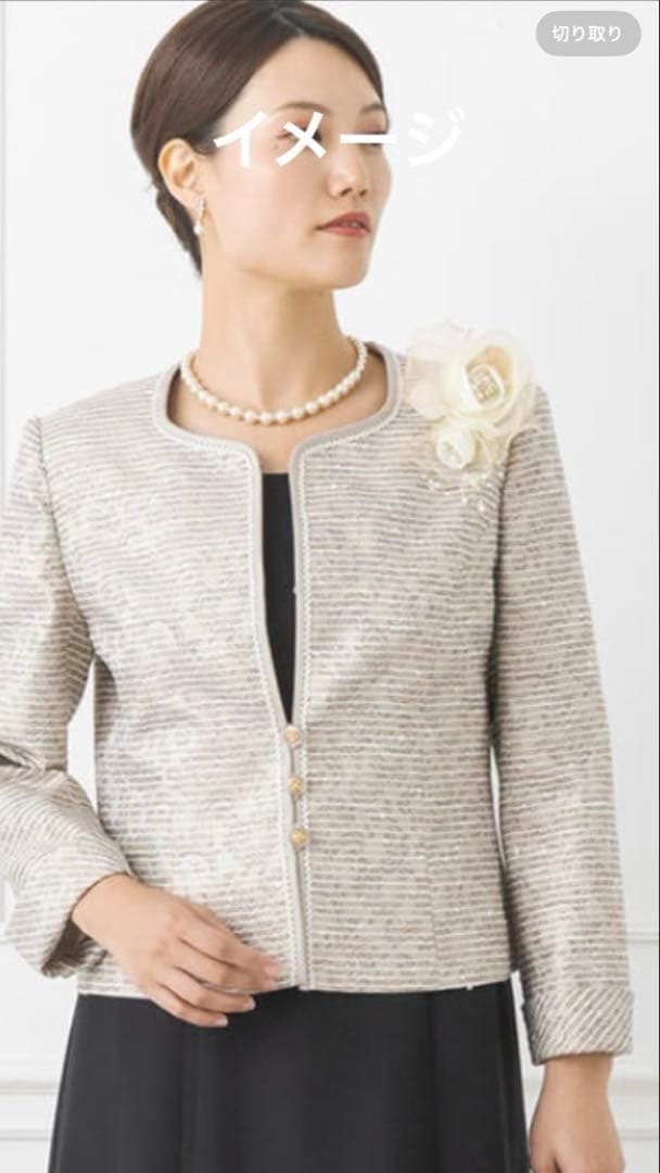 東京ソワール　PETITSOIR コサージュ ブローチ　オフホワイト　新品未使用