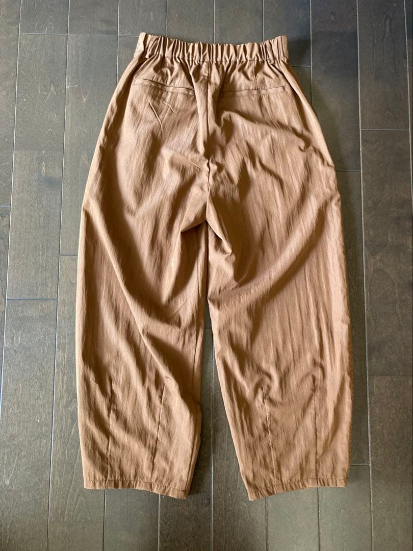 COHINAコヒナ｜カーブラインベイカーパンツregular-S ブラウン♪