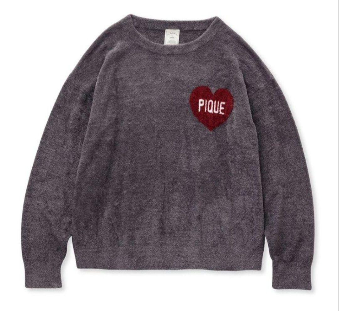 gelato piqueハートジャガードプルオーバー＆パンツ　グレー