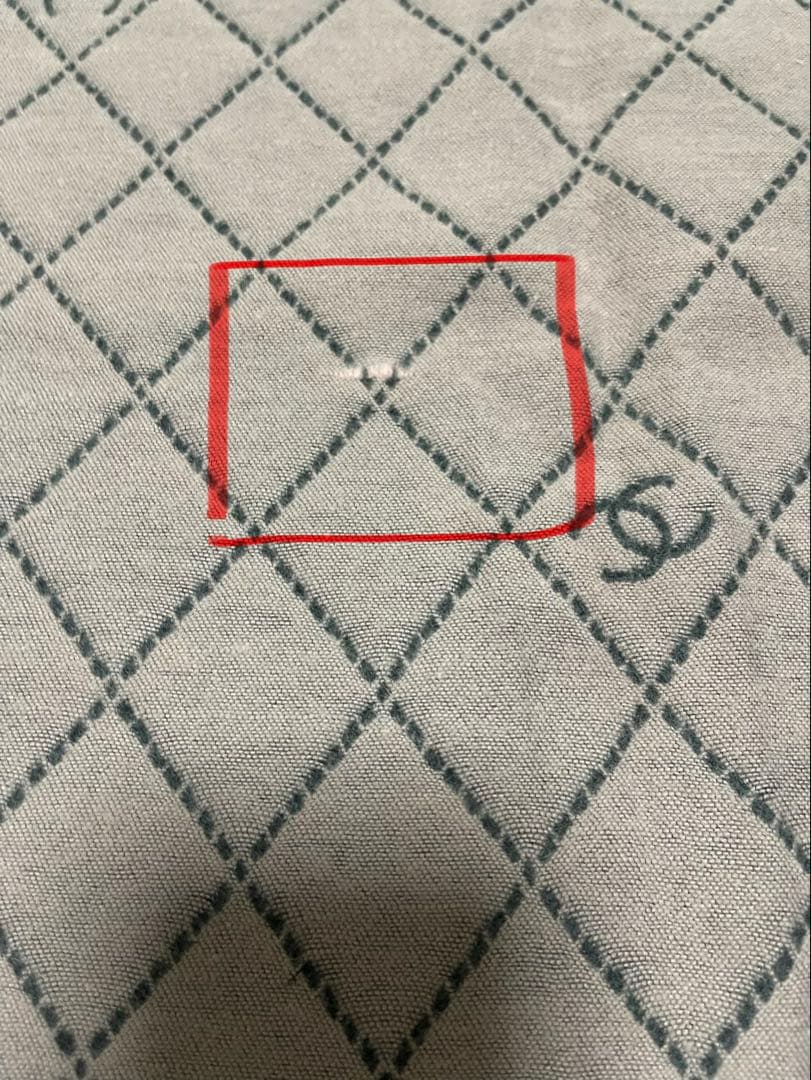 難有　CHANEL ノベルティマフラー ピンクxグレー