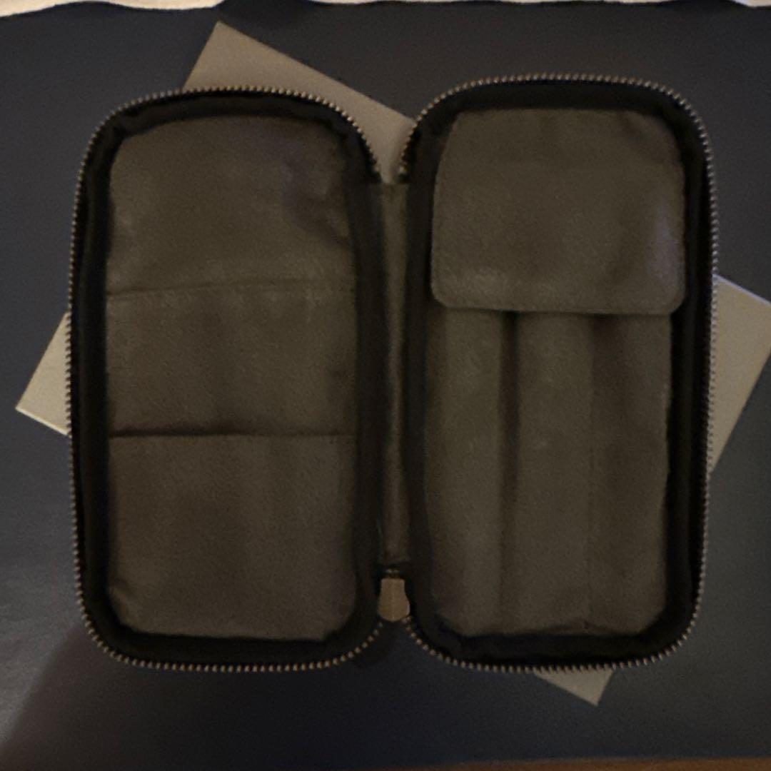 アントン &Liebe ジップペンケース ブラック 栃木レザー