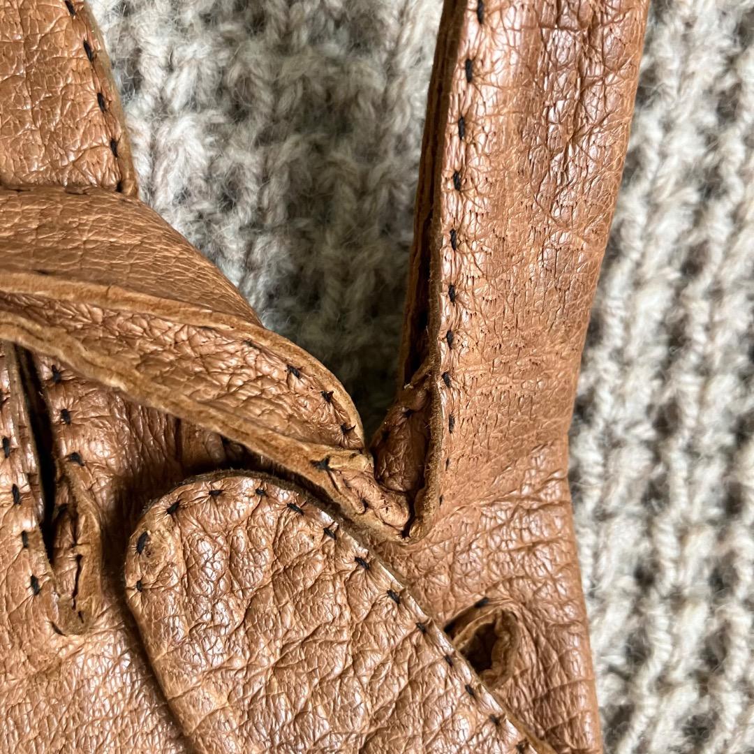 新品　ペッカリー　グローブ　英国製　7ハーフ　Dent Fownes 革　手袋