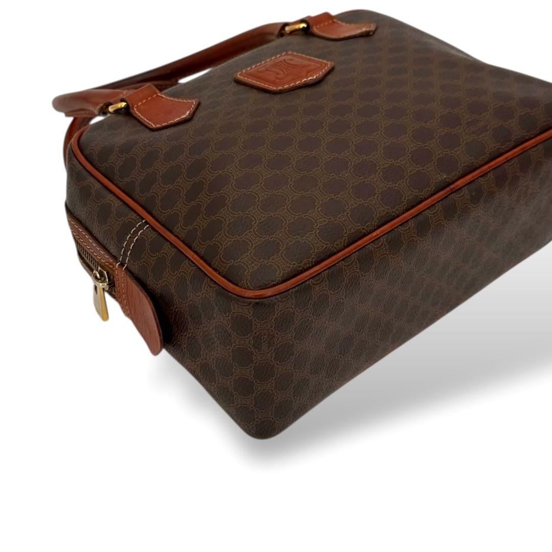 美品　セリーヌ マカダム　ハンドバッグ　ミニボストン　2way ショルダー