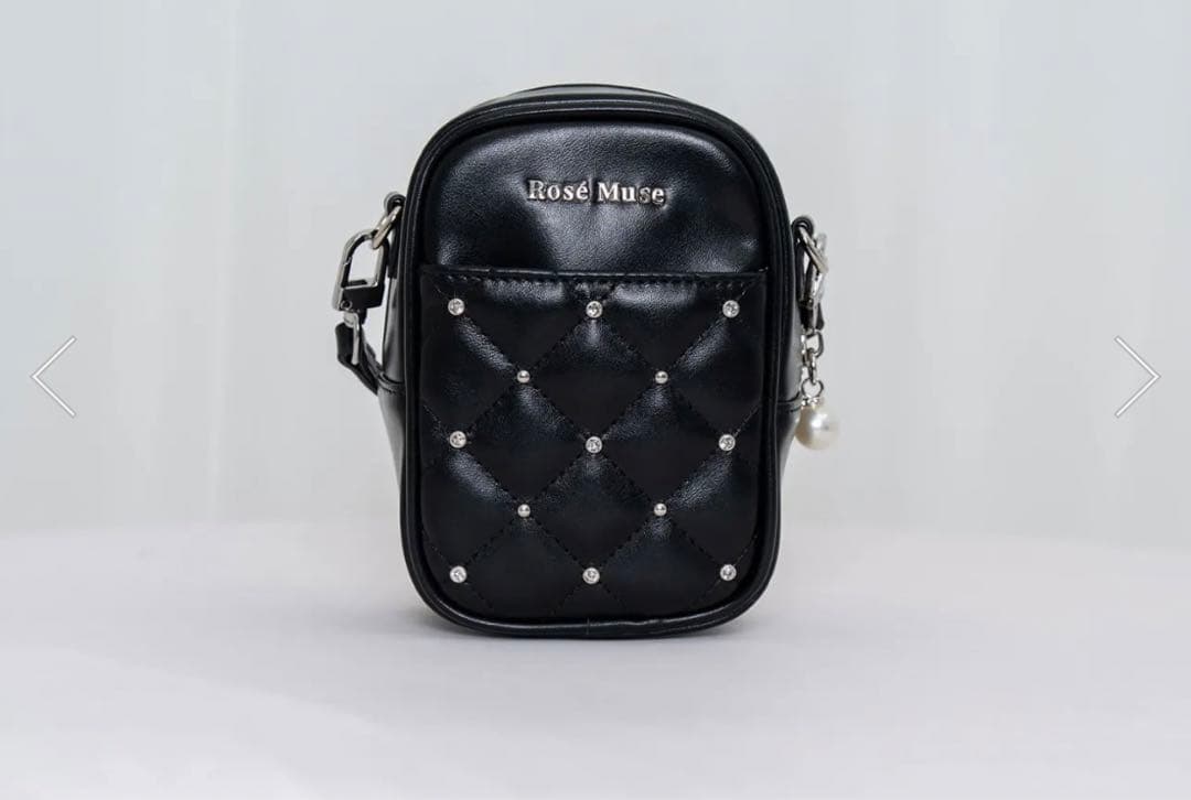 ロゼミューズ　plush doll carrying pouch ブラック