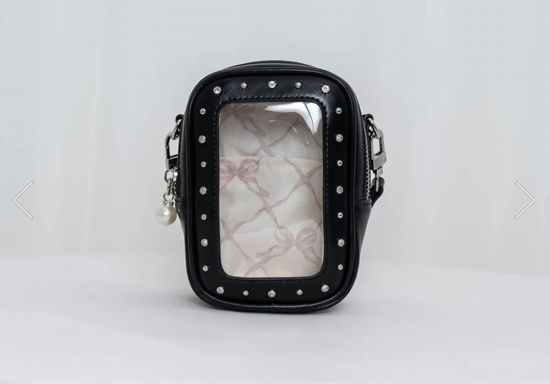 ロゼミューズ　plush doll carrying pouch ブラック