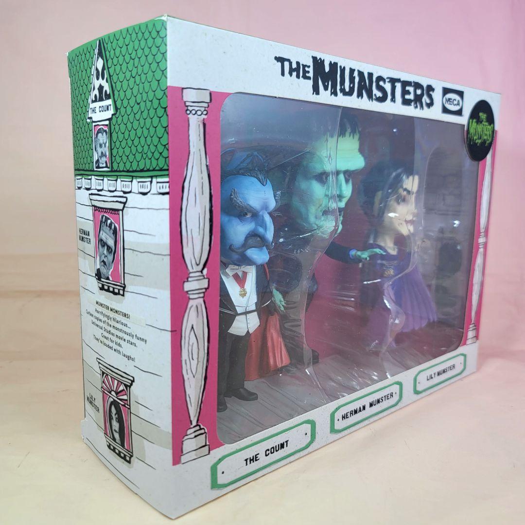 【NECA】新品 正規品 マンスターズ リトルビッグヘッドフィギュア 3体セット