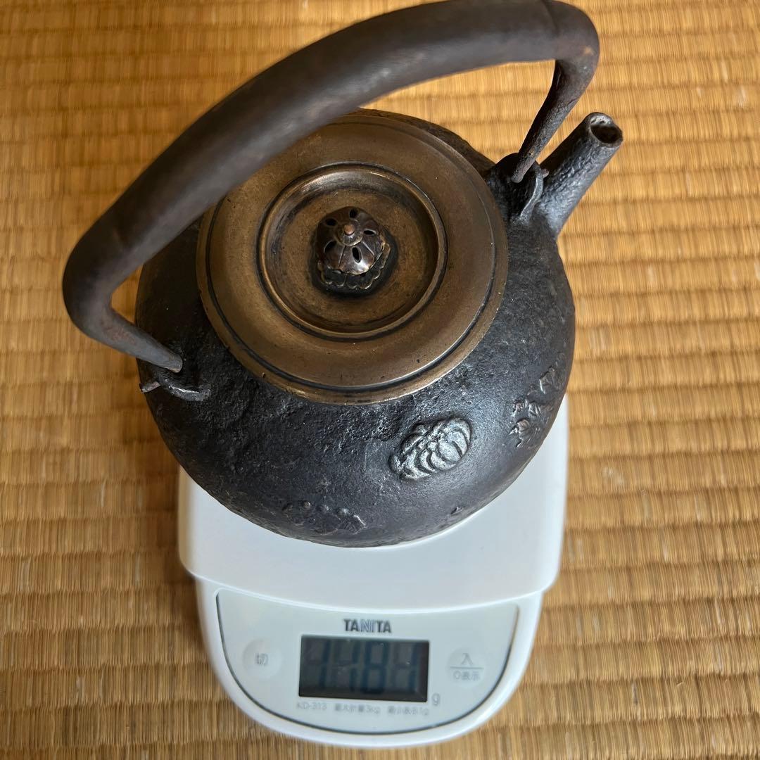 時代 龍文堂 鉄瓶 煎茶道具