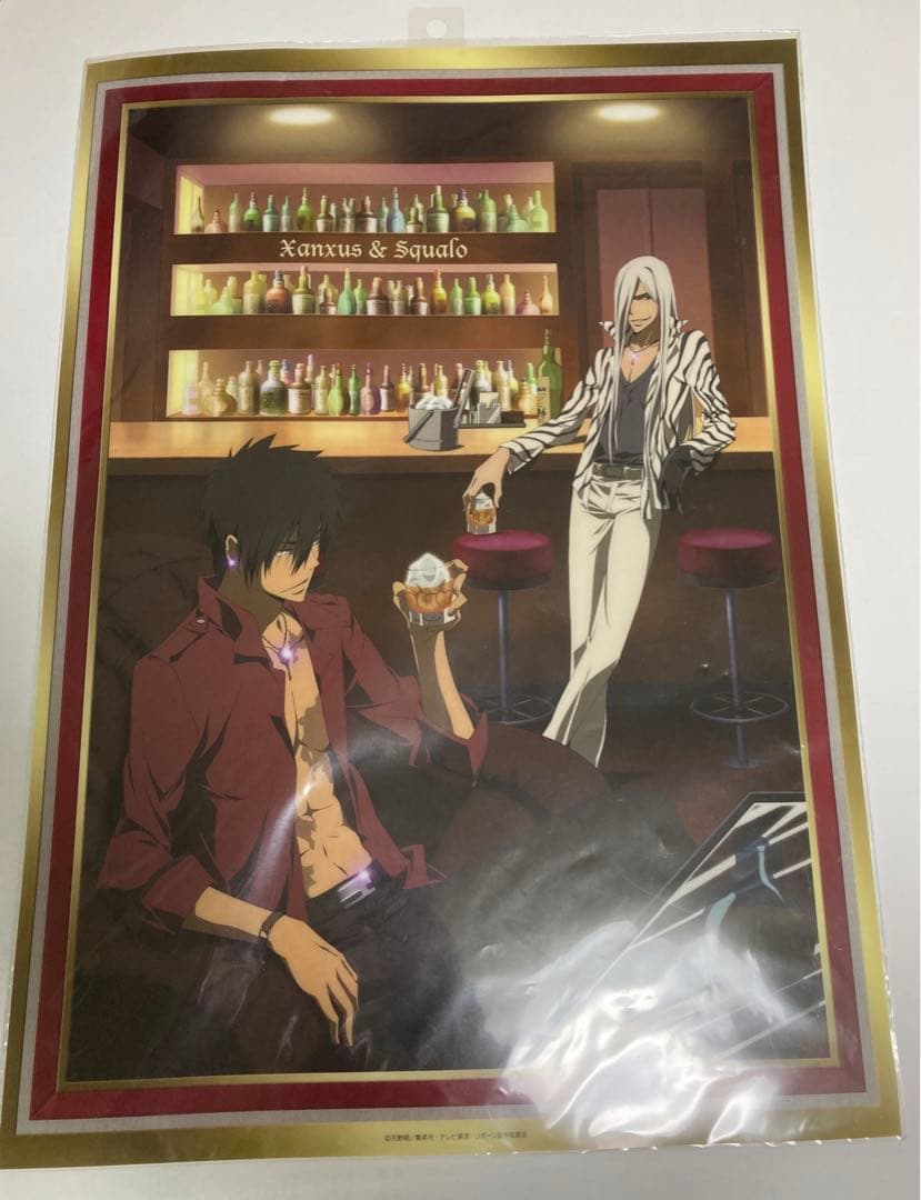 家庭教師ヒットマンREBORN! XANXUS スクアーロ　クリアポスター