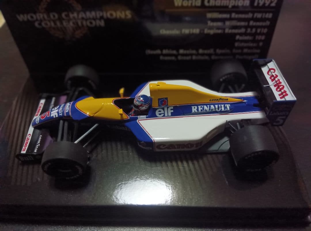 1/43 ミニチャンプス　ウイリアムズ　FW14B マンセル　チャンピオンBOX