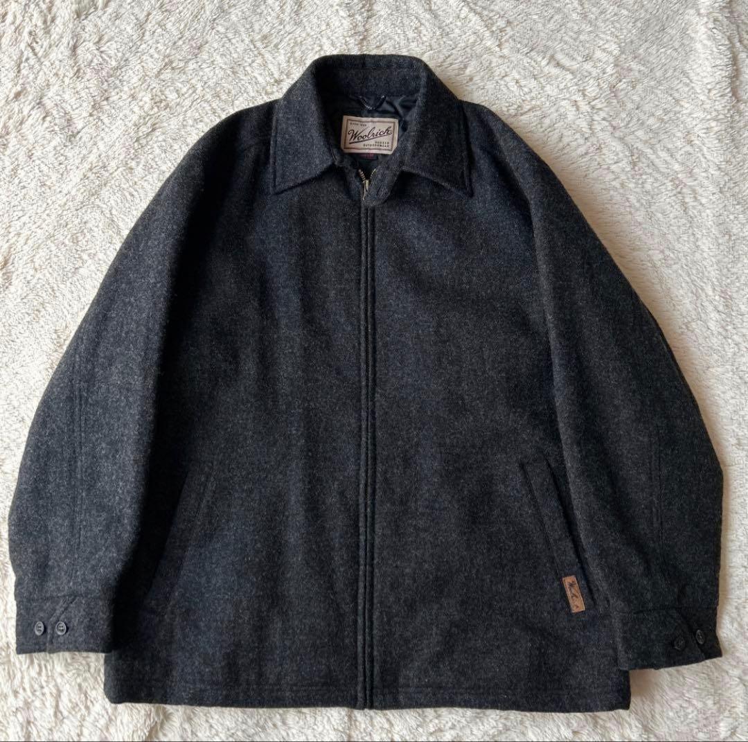 美品 WOOLRICH ウールスイングトップドリズラー　チャコールグレー