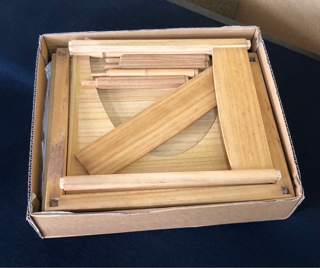 《レ》茶道具 猿臂棚 えんび棚 組立式 田原一斎作 元箱　251121え5