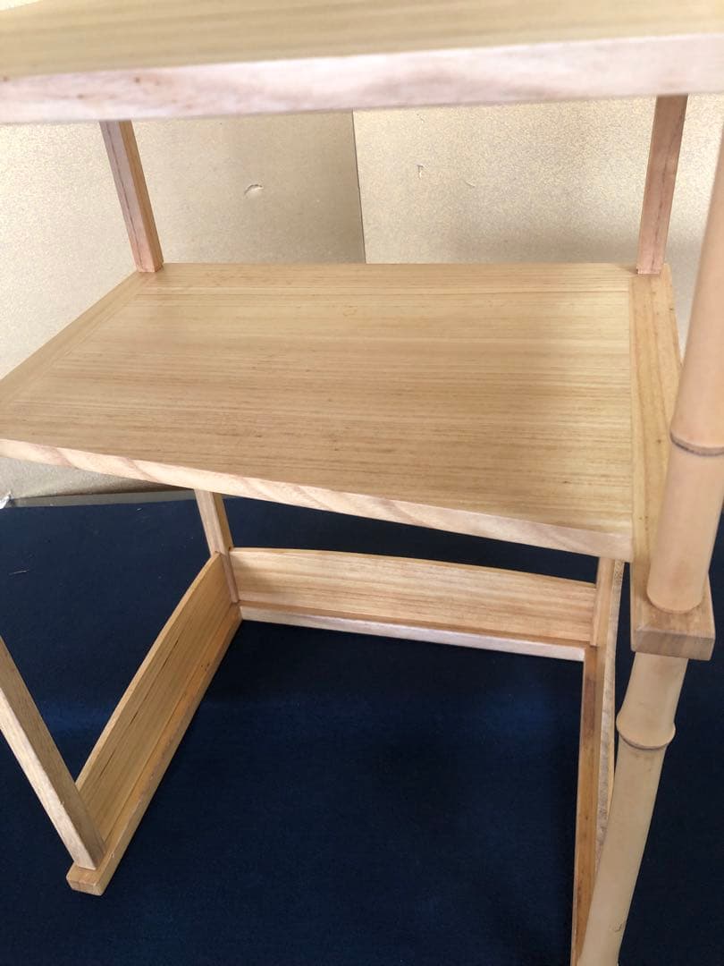 《レ》茶道具 猿臂棚 えんび棚 組立式 田原一斎作 元箱　251121え5